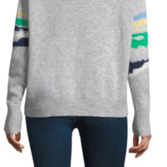 NWT 360 Cashmere Sunny Print Cashmere Sweater - Picture 4 of 4